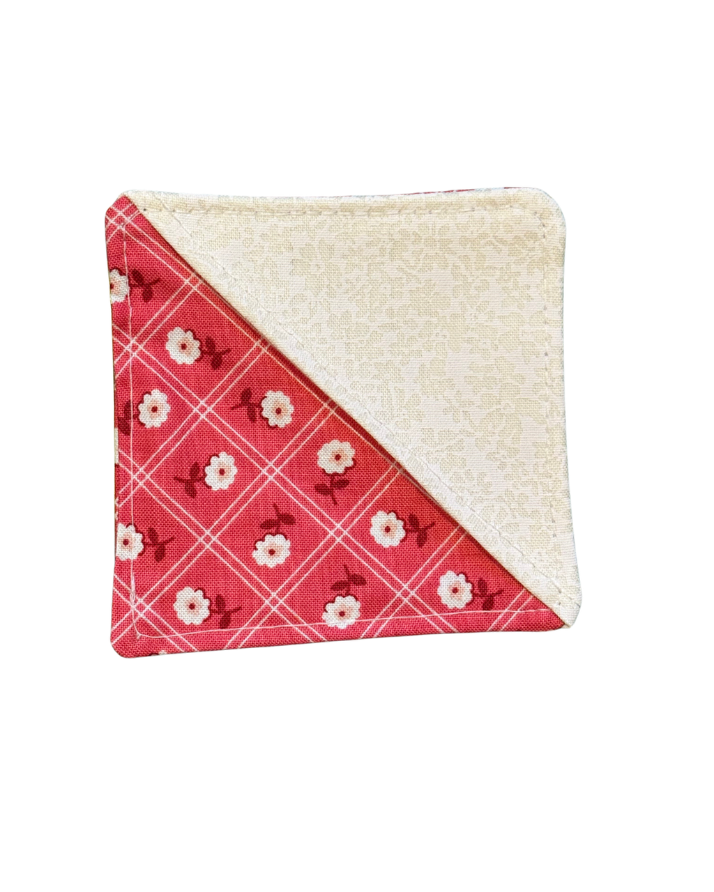 Pink Lattice Corner Bookmark