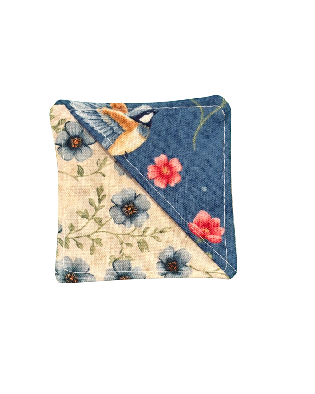 Baby Blue Floral Corner Bookmark