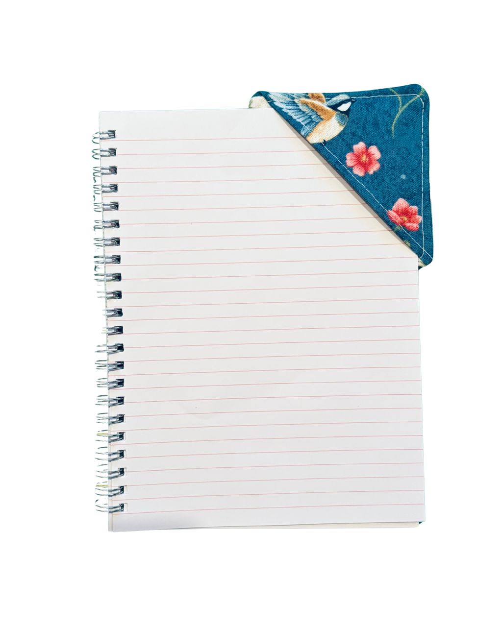 Baby Blue Floral Corner Bookmark