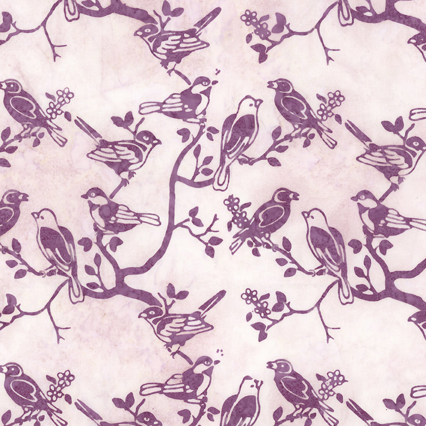 Batiks Backyard Birds Petal