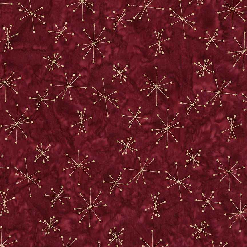 Batiks Express Yourself! Holiday Sparkle Metallic Cherrywood