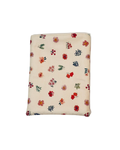 pink Floral-patterned e-reader sleeve on a white background