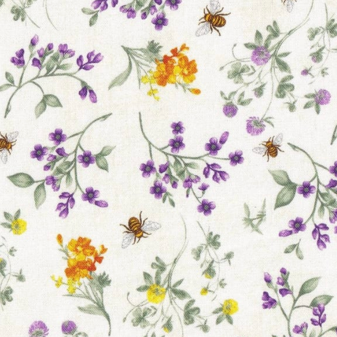 Hi Fashion Spring Bee Floral on Cream