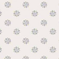 Petit Point by Andover Fabrics Flower Circles Gray