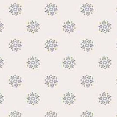Petit Point by Andover Fabrics Flower Circles Gray