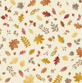 Hello Autumn by Makower UK Foliage Cascade Cream