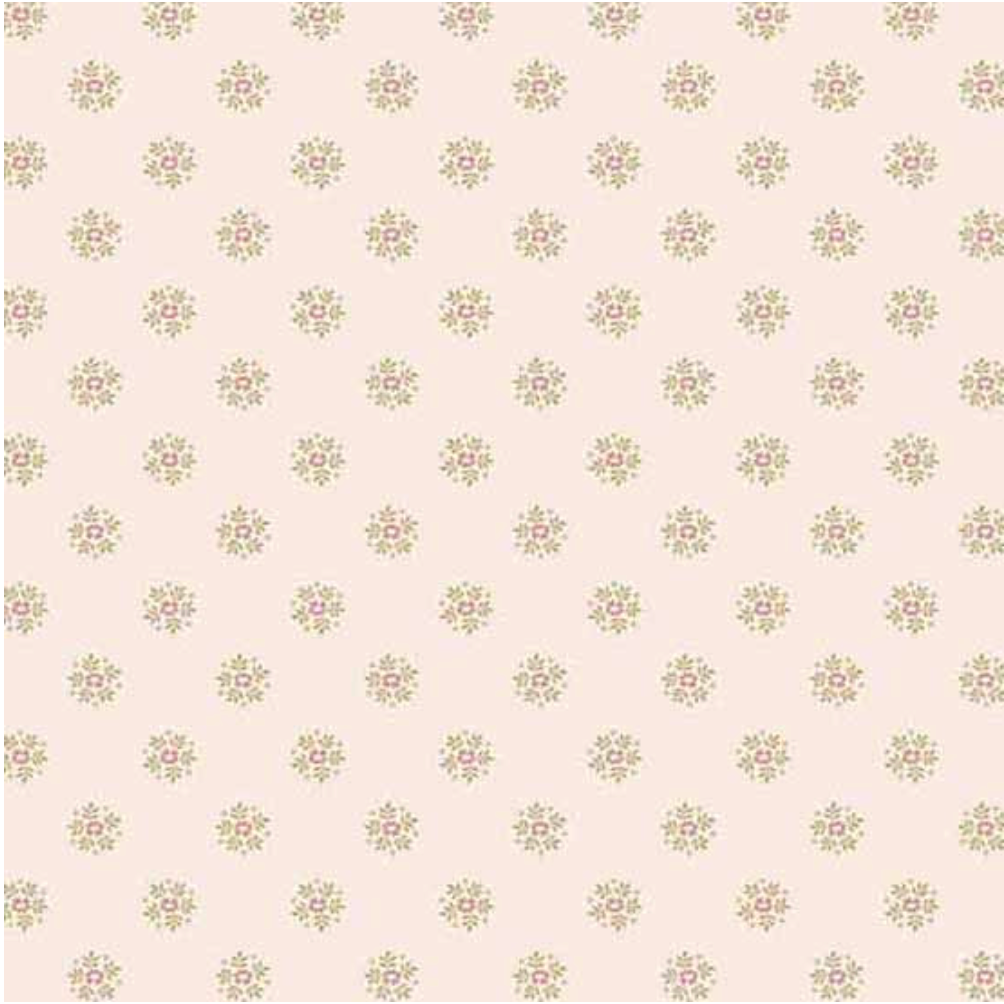 Petit Point by Andover Fabrics Flower Circles Pink